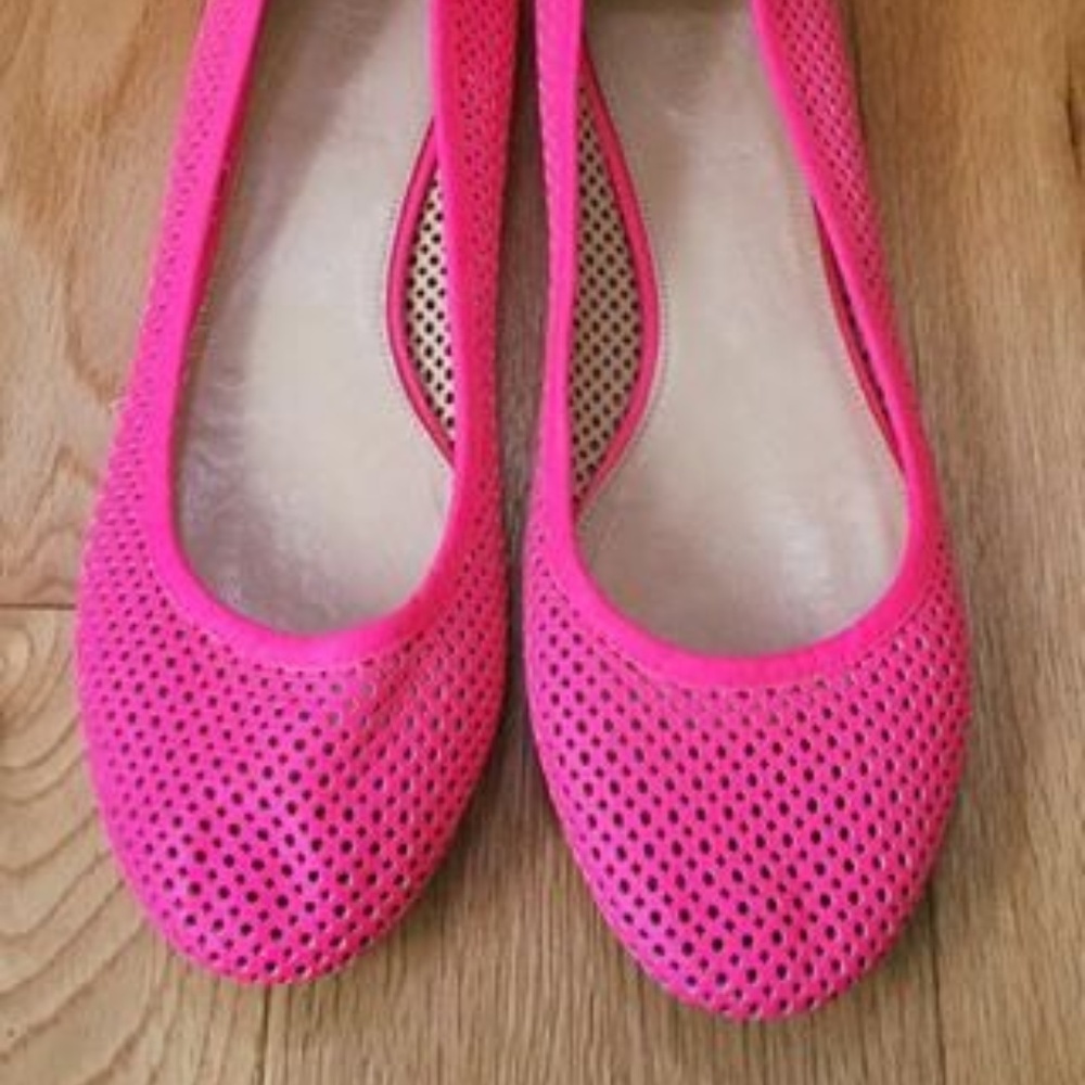 J. Crew Hot Pink Ballet Flats